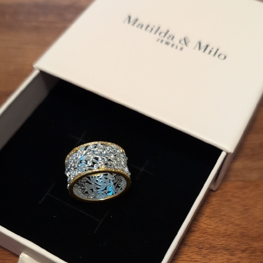 Gold and Silver Women's Ring